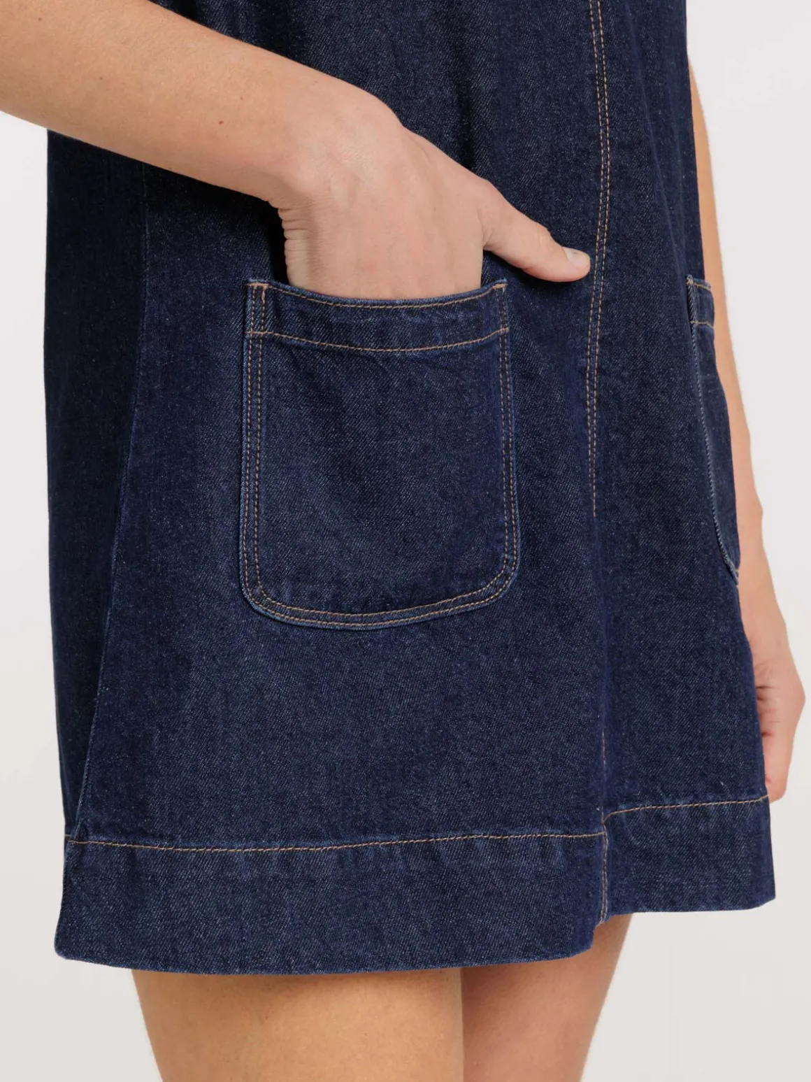Robe en jean brut femme
