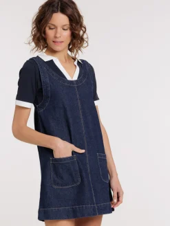 Robe en jean brut femme
