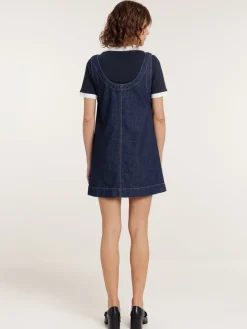 Robe en jean brut femme