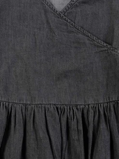 Robe en jean noire fille (3-12A)