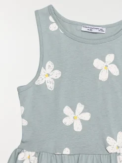 Robe fleurie sans manches fille (3-12A)