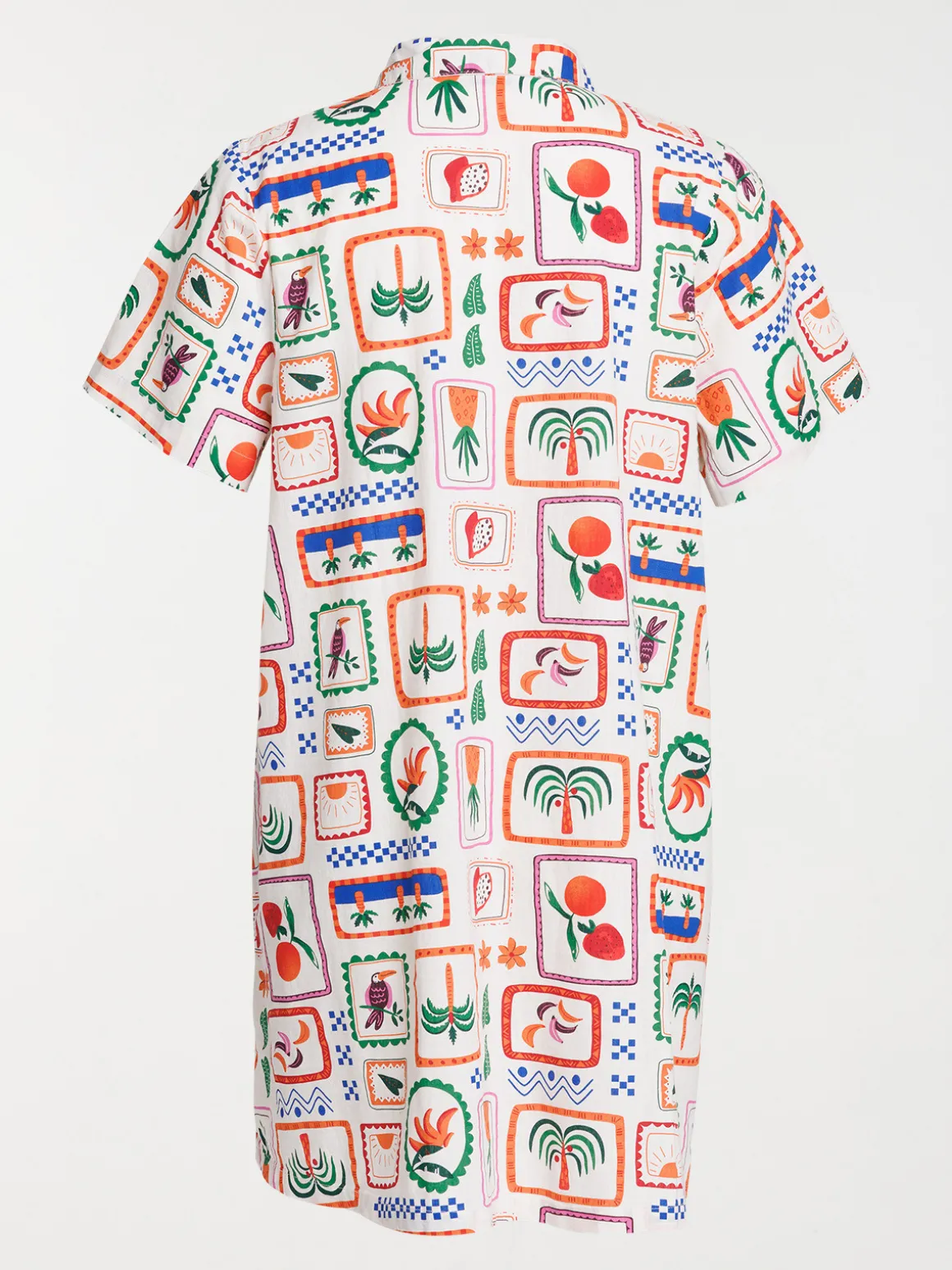 Robe imprimé timbre grande taille femme