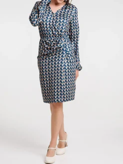 Robe imprimée graphique femme