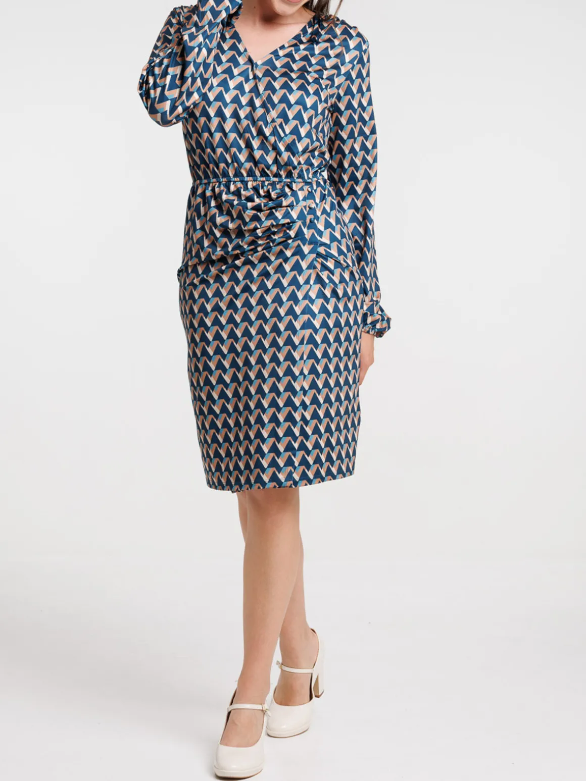 Robe imprimée graphique femme