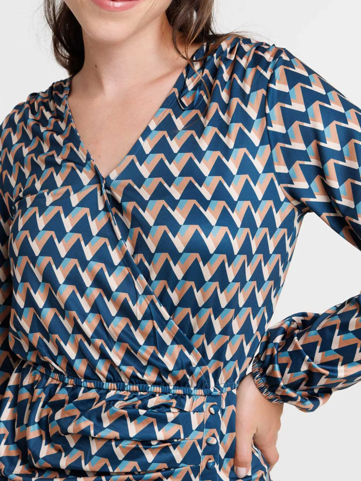 Robe imprimée graphique femme