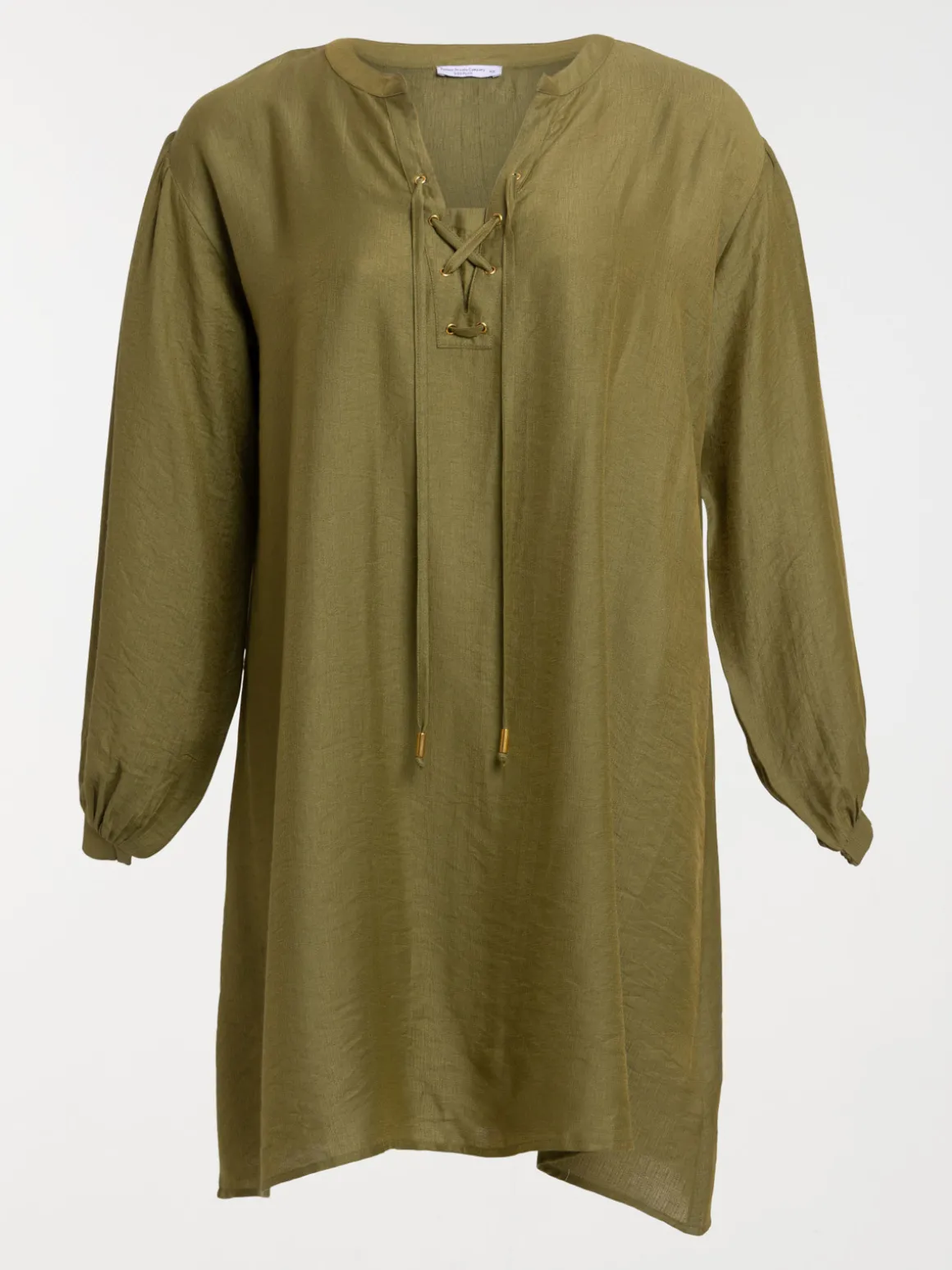 Robe kaki indien grande taille femme