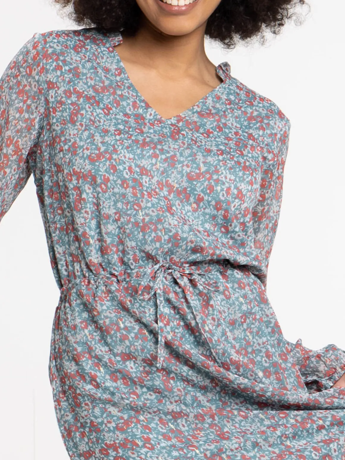 Robe longue fleurie femme