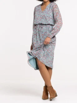 Robe longue fleurie femme