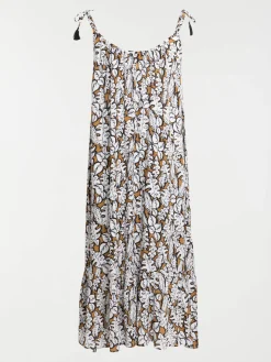 Robe longue imprimée femme