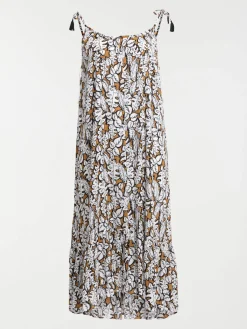 Robe longue imprimée femme