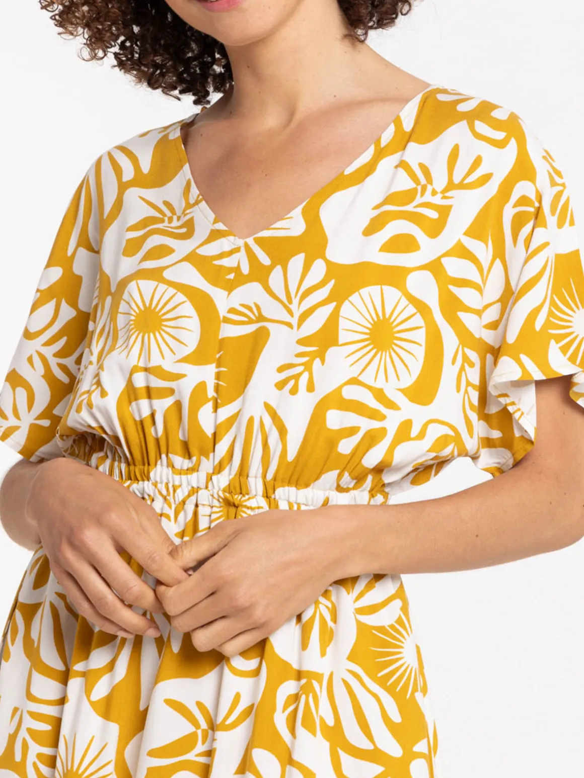 Robe longue imprimée femme