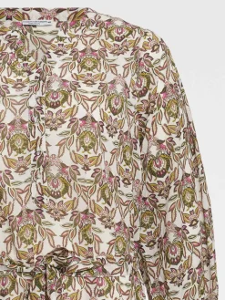 Robe longue imprimée femme grande taille