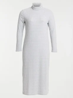 Robe longue maille grande taille femme