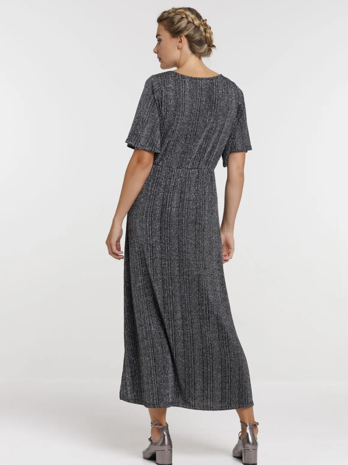 Robe longue noire femme