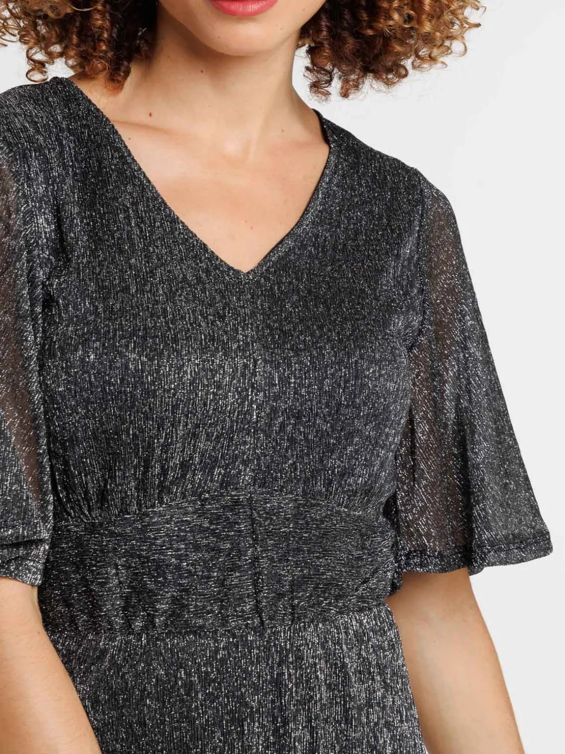 Robe longue noire femme