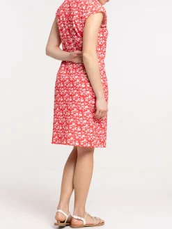 Robe maille imprimée red femme