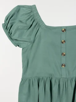 Robe manches bouffantes fille (10-16 A)