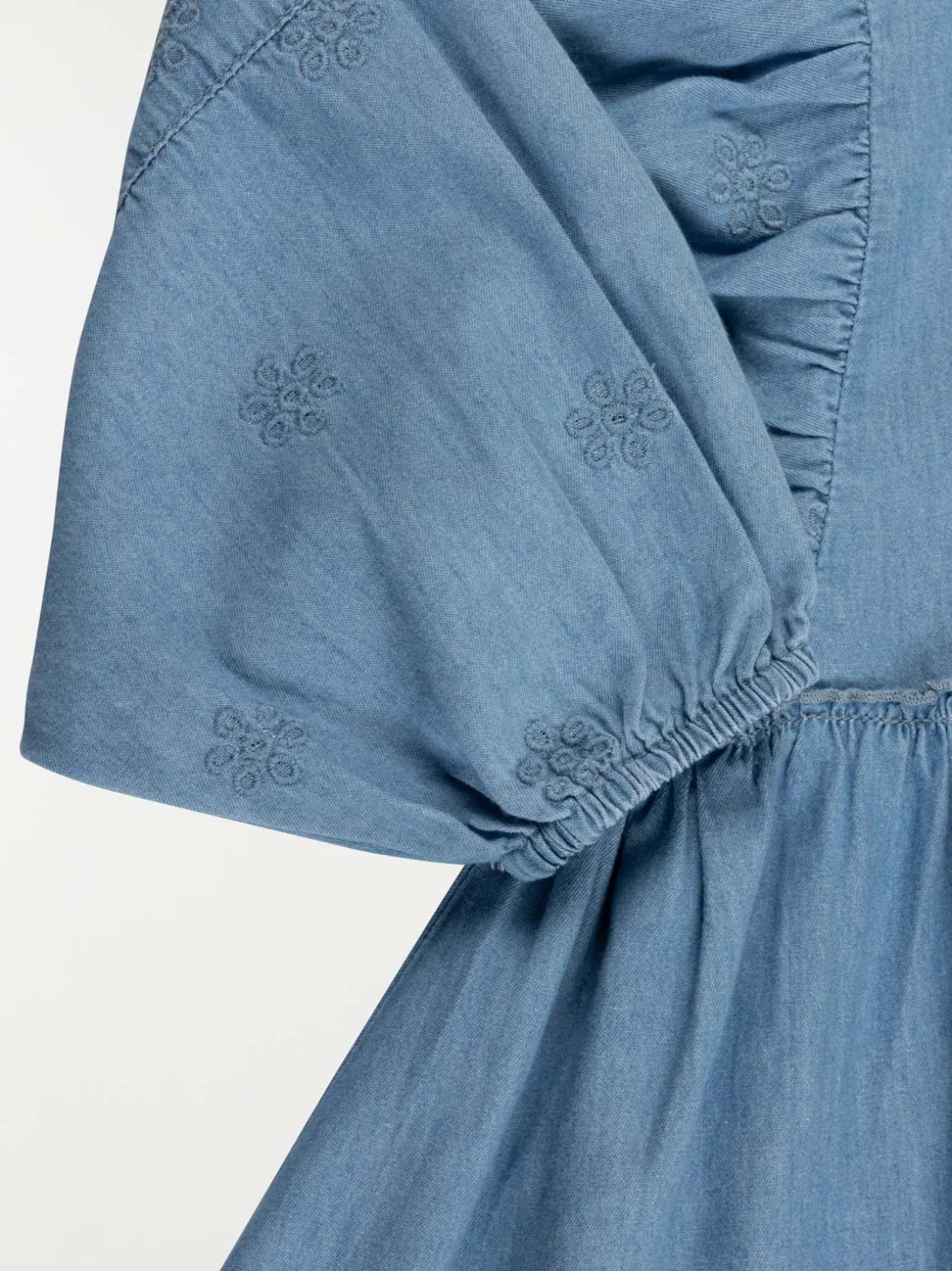 Robe manches bouffantes fille (3-12A)