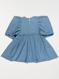 Robe manches bouffantes fille (3-12A)