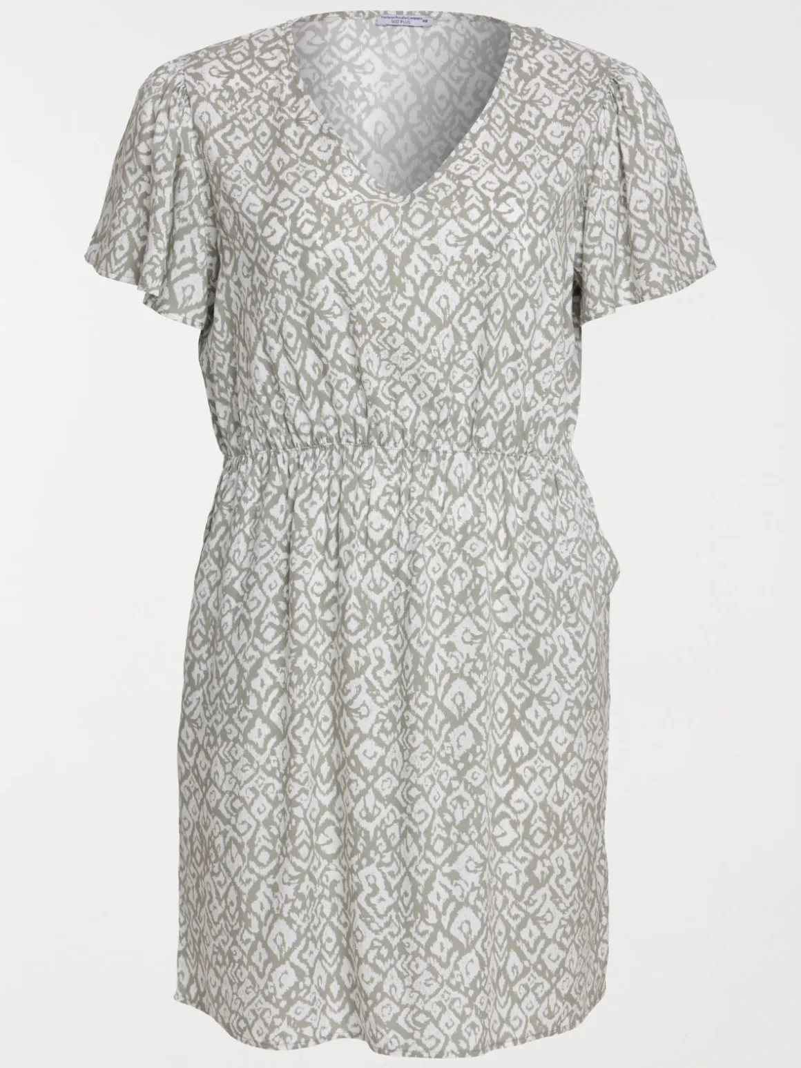 Robe motif ethnique grande taille femme