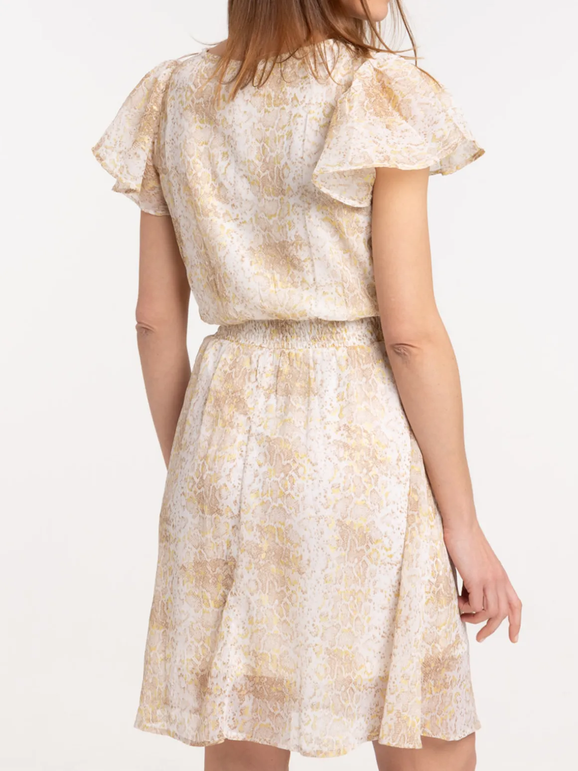 Robe motif peau de serpent femme