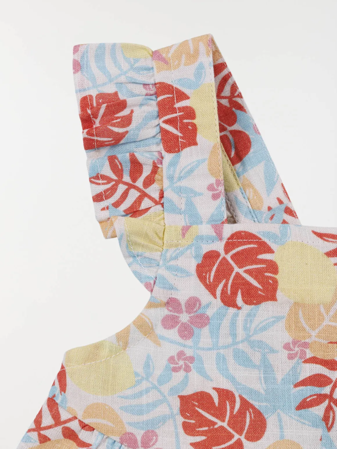 Robe motif tropical fille (3-36M)