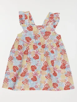 Robe motif tropical fille (3-36M)
