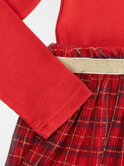 Robe noël tulle carreaux fille (3-12A)