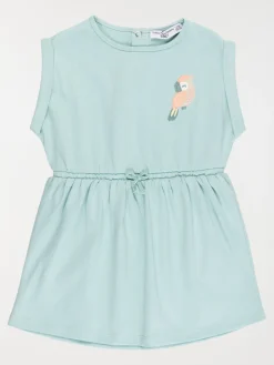 Robe perroquet brodé fille (3-36M)