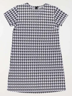 Robe pied de poule noir fille (XXS-M)