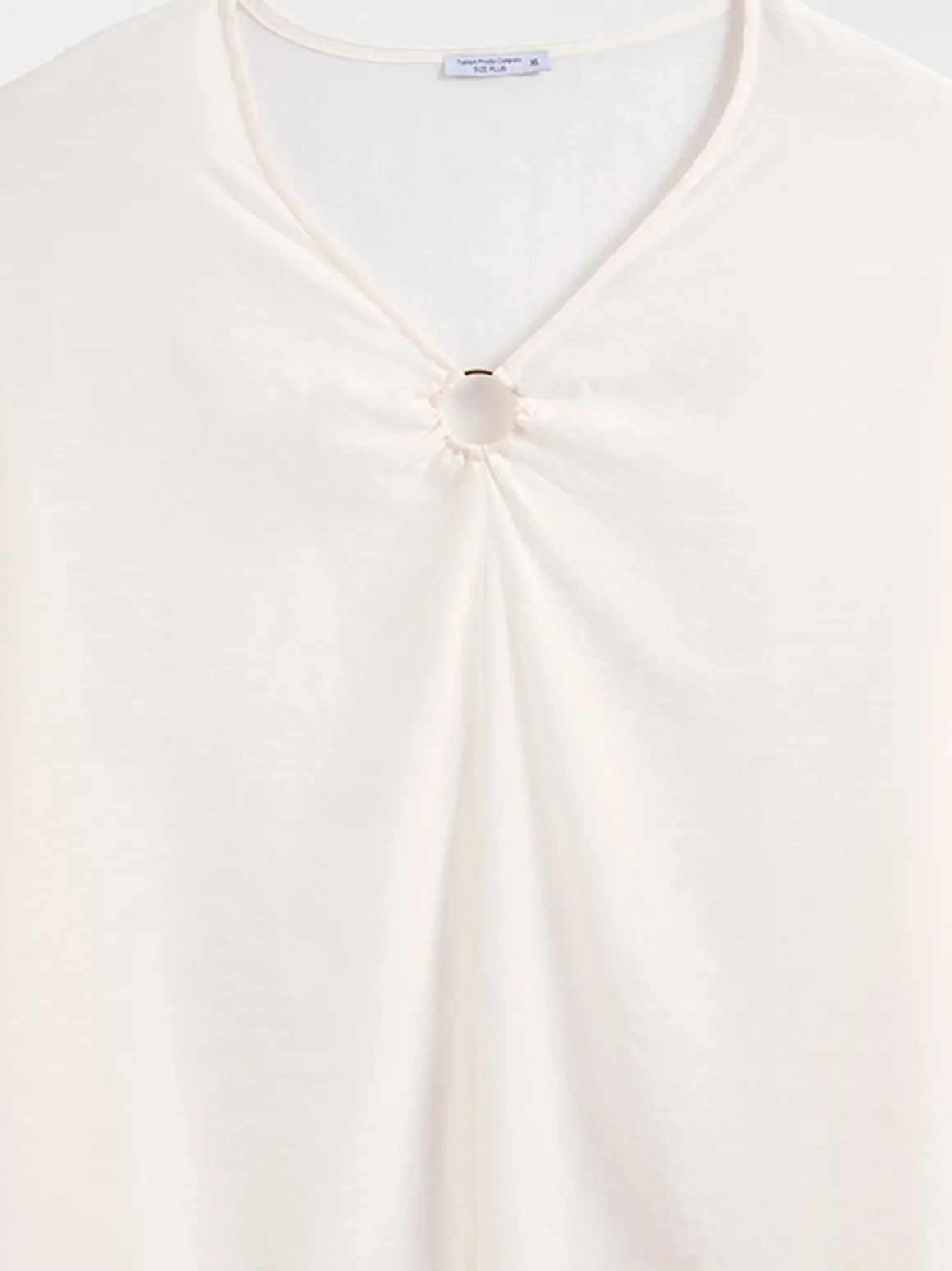 Robe plage écru grande taille femme