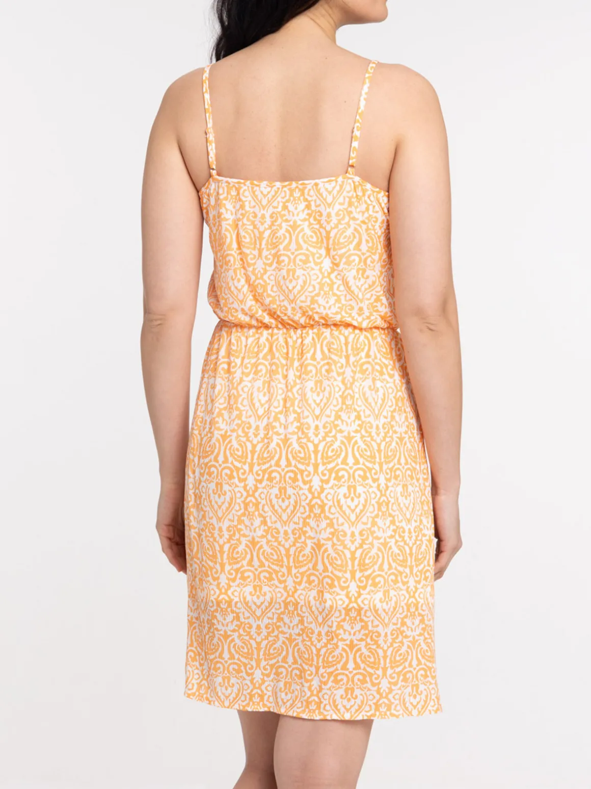 Robe plissée imprimée femme