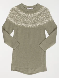 Robe pull jacquard fille (3-12A)