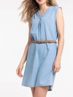 Robe saharienne bleached femme