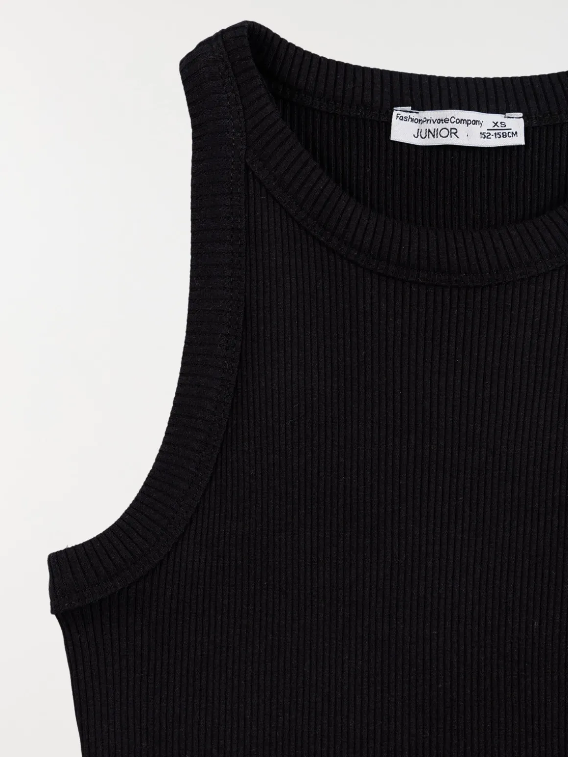 Robe sans manches noire fille (XXS-M)