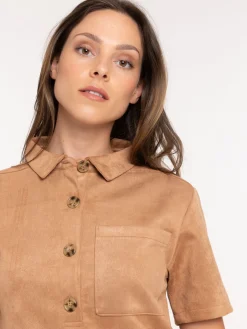 Robe suédine femme