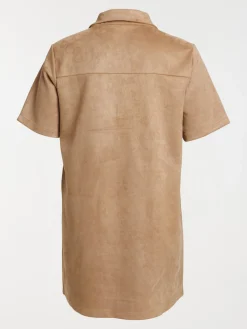 Robe suédine femme grande taille