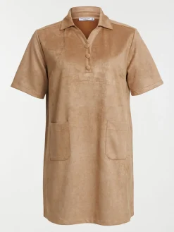 Robe suédine femme grande taille