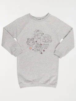 Robe sweat gris chiné fille (3-12A)