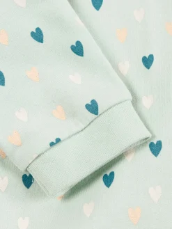 Robe sweat motif coeur fille (3-36M)