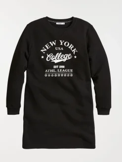 Robe sweat New-York noire femme