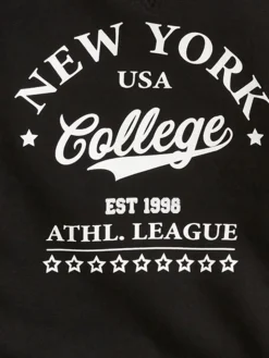 Robe sweat New-York noire femme