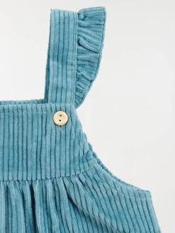 Robe velours bleu canard fille (3-36M)