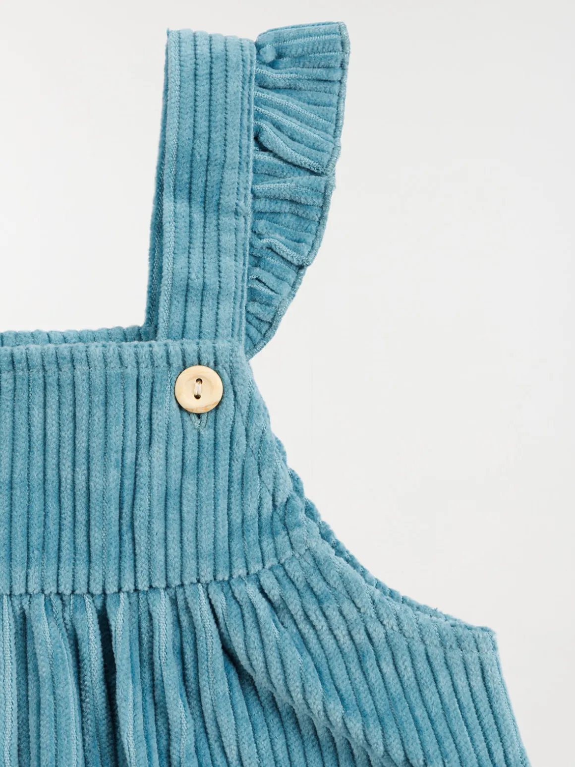 Robe velours bleu canard fille (3-36M)
