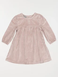 Robe velours plissée fille (3-36m)