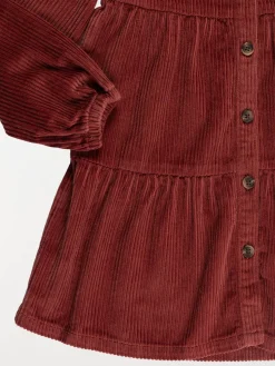 Robe velours rouge ébène fille (3-12A)