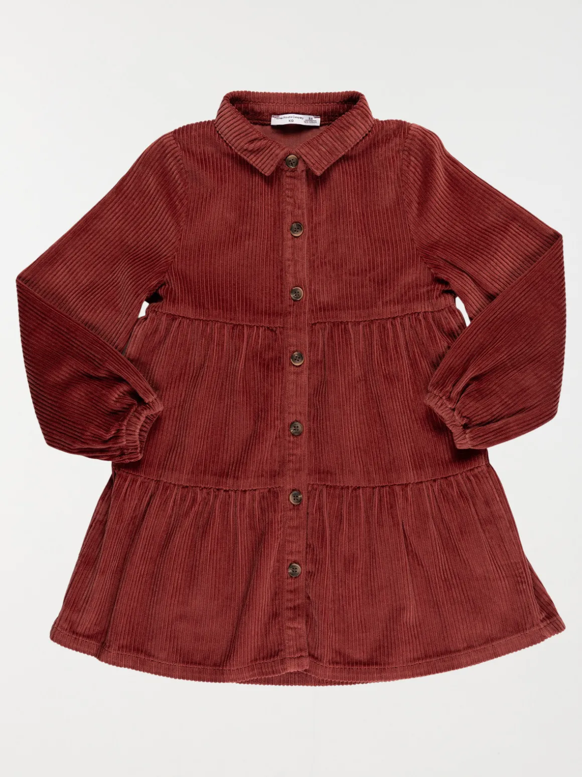 Robe velours rouge ébène fille (3-12A)