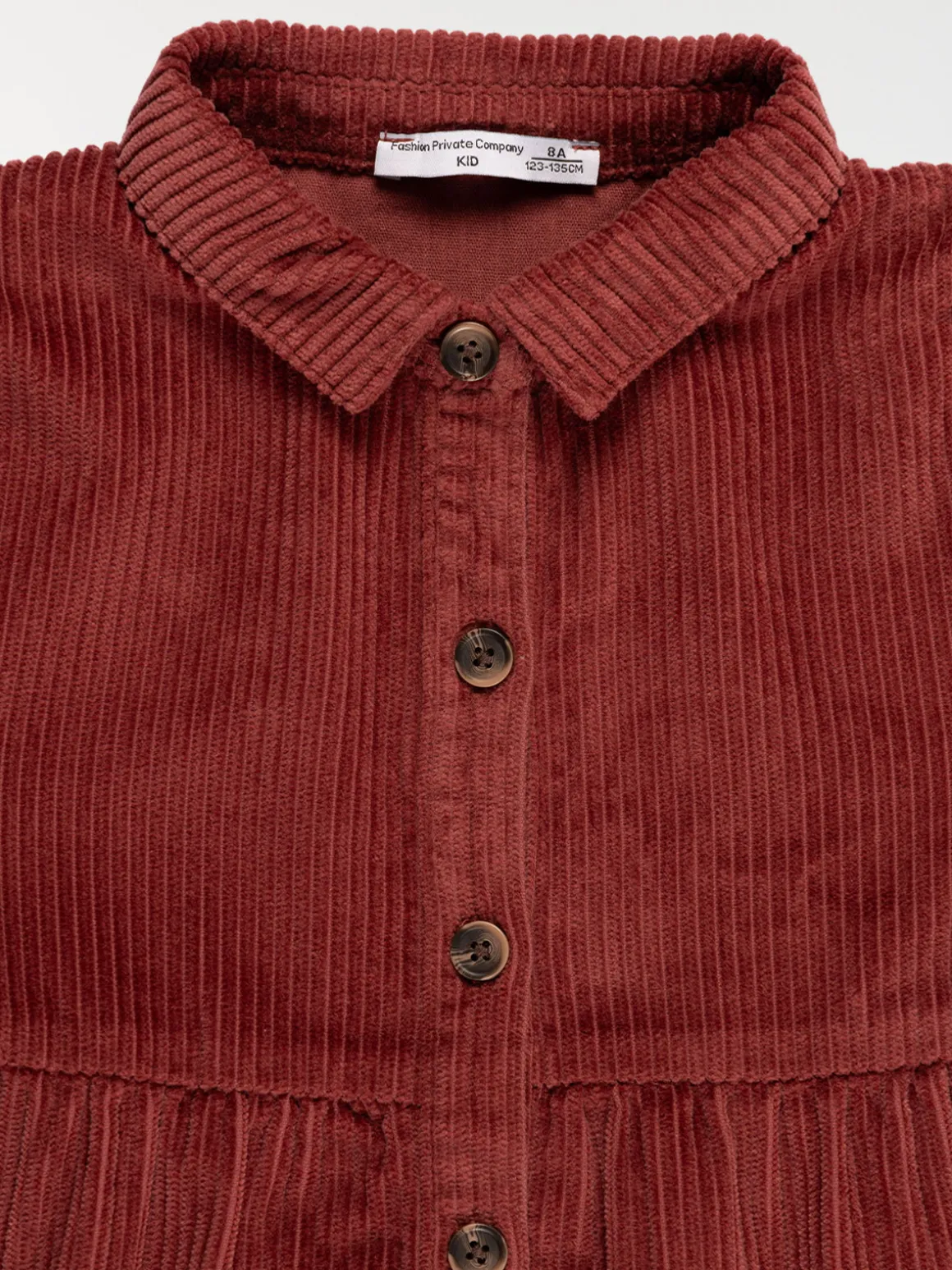 Robe velours rouge ébène fille (3-12A)