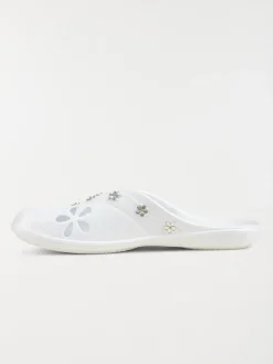 Sabot plastique blanc fantaisie (36-41)
