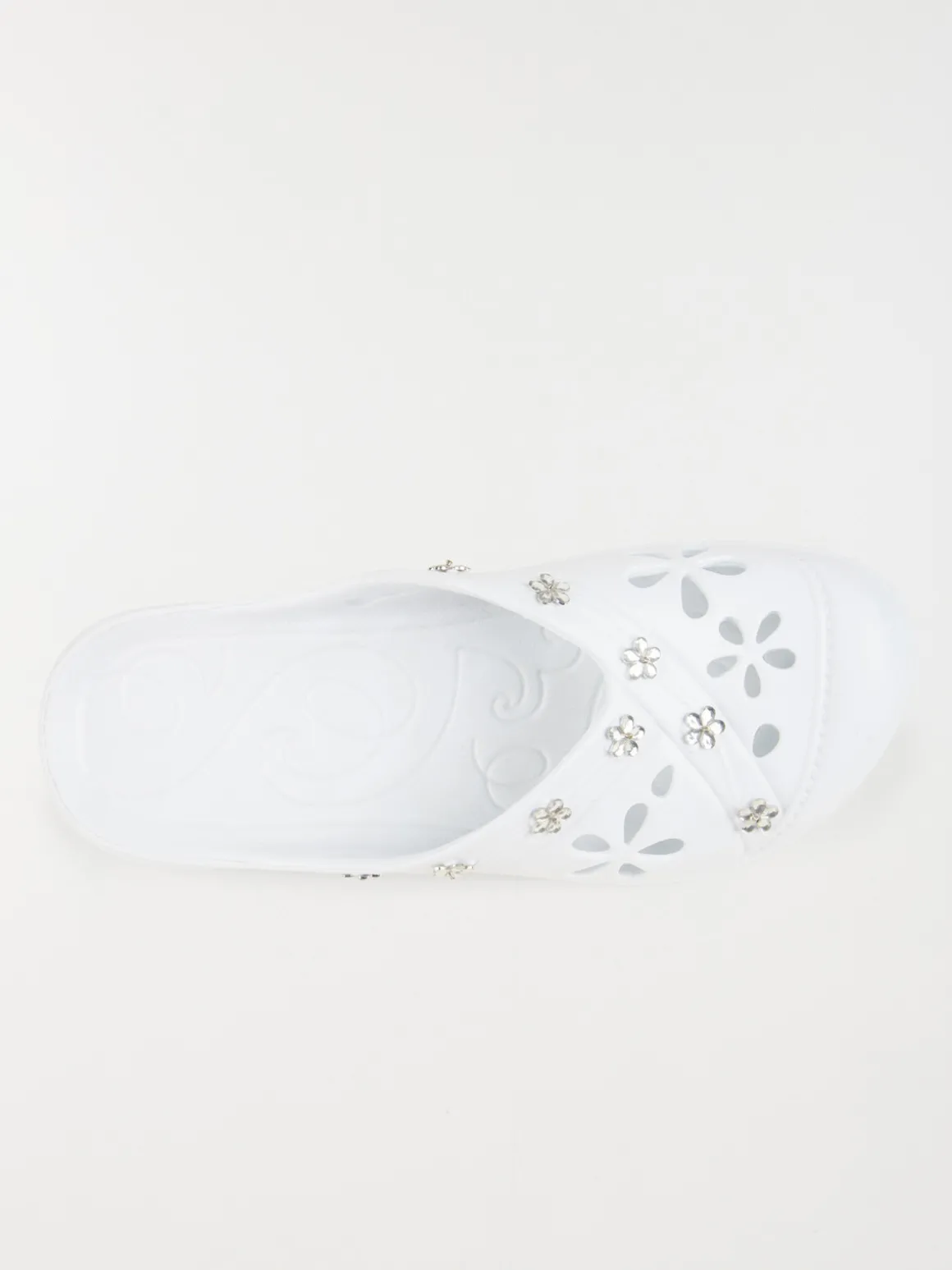 Sabot plastique blanc fantaisie (36-41)